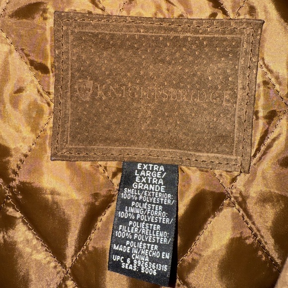 Knightsbridge Brown Suede Leather Vintage barn chore 
Coat jacket sz XL - Picture 6 of 10